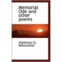 Memorial Ode And Other Poems