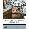 Mercure de France, Issue 214 by Anonymous Anonymous