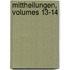 Mittheilungen, Volumes 13-14