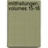 Mittheilungen, Volumes 15-16