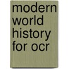 Modern World History For Ocr door David Taylor