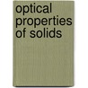 Optical Properties of Solids door Anthony Mark Fox