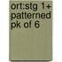Ort:stg 1+ Patterned Pk Of 6