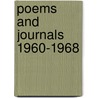 Poems And Journals 1960-1968 door Ted Hughes