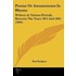 Poems Or Amusements In Rhyme