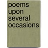 Poems Upon Several Occasions door Anonymous Anonymous
