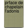 Prface de Chapelain L'Adonis by Jean Chapelain