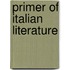 Primer Of Italian Literature