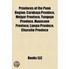 Provinces of the Puno Region by Not Available