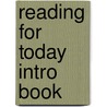 Reading for Today Intro Book door Linda Beech