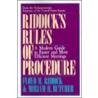 Riddick's Rules of Procedure door Miriam H. Butcher
