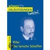 Rilke. Das lyrische Schaffen by Von Rainer Maria Rilke