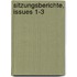Sitzungsberichte, Issues 1-3