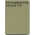 Sitzungsberichte, Volume 110