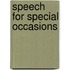 Speech for Special Occasions
