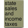 State Sales And Income Taxes door George R. Zodrow