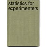 Statistics For Experimenters by William G. Hunter