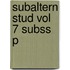 Subaltern Stud Vol 7 Subss P