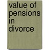 Value of Pensions in Divorce door Onbekend