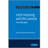 Verb Meaning And The Lexicon by Ramchand