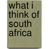 What I Think of South Africa