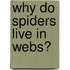 Why Do Spiders Live In Webs?