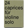 24 Caprices für Violine solo door Pierre Rode