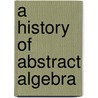 A History Of Abstract Algebra door Israel Kleiner