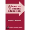 Advances in Patient Education by Barbara Klug Redman