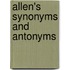 Allen's Synonyms and Antonyms