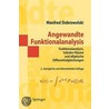 Angewandte Funktionalanalysis door Manfred Dobrowolski