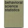 Behavioral Science Statistics by Alan L. Huffcutt