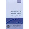 Burns:letters Vol I 1780-89 C door Roy