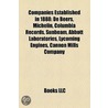 Companies Established in 1888 by Books Llc