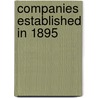 Companies Established in 1895 door Onbekend