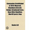 Companies Established in 1914 door Books Llc