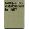 Companies Established in 1957 door Onbekend