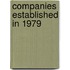 Companies Established in 1979
