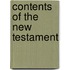 Contents of the New Testament