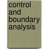 Control and Boundary Analysis door Cagnol John