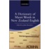 Dic Maori Words New Zea Eng P