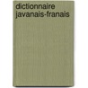 Dictionnaire Javanais-Franais by Pierre Tienne Lazare Favre
