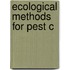 Ecological Methods For Pest C