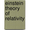 Einstein Theory of Relativity by Hendrick Antoon Lorentz