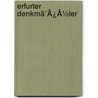 Erfurter Denkmã¯Â¿Â½Ler door Onbekend