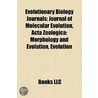 Evolutionary Biology Journals by Unknown