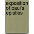 Exposition of Paul's Epistles