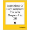 Expositions of Holy Scripture door Onbekend