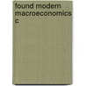 Found Modern Macroeconomics C door Frederick Van Der Ploeg