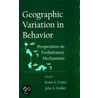 Geograph Variation Behavior C by Susan A. Foster